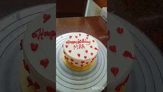 Vanilla simple cake decoration short viral videos ytshort shortfeed cakes design video 🎂✨😋 [upl. by Hortense]