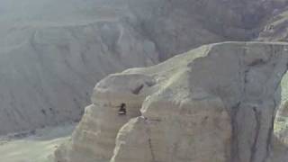 Qumran Caves above the Dead Sea [upl. by Aikim]