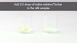 Is your milk adulterated with starch Here is how you can check it through a simple test FSSAI [upl. by Map297]