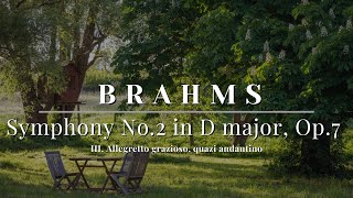 Johannes Brahms  Symphony No2 in D major Op7  III Allegretto grazioso quazi andantino [upl. by Atirabrab]