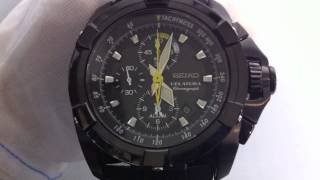 Mens Seiko Velatura Alarm Chronograph Watch SNAE17 [upl. by Pages]