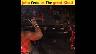 John Cena vs The Great Khali Falls Count Anywhere WWE Championship Match shorts wwe [upl. by Harbison]