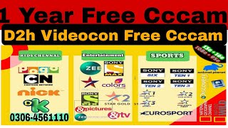 1 Year Free Cccam Sever 2022  365 Day Free line 2023 Videocon free cccam  Dishtv Free cccam Sever [upl. by Yrdua]