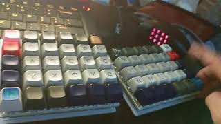 Nyquist mechanical programmable keyboard kit with Kailh heavy pale blue switches [upl. by Aseram]