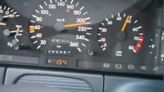 Mercedes W140 300SE 0  100 kmh 0  220 kmh [upl. by Birecree378]