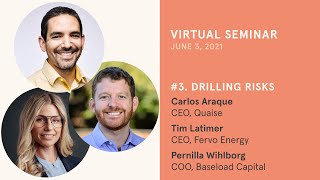 Drilling risks  A panel with Carlos Araque CEO of Quaise and Tim Latimer CEO of Fervo Energy [upl. by Aniaz25]