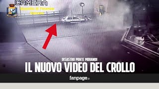 Crollo Ponte Morandi a Genova nuovo video del momento del crollo da una telecamera fissa [upl. by Donnell]