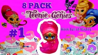 Shimmer amp Shine Teenie Genies Week Full of Wishes 8 Pack 1 Toy Unboxing amp Review ToyNest [upl. by Hcardahs]