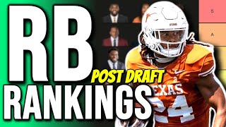 Top 10 Dynasty Rookie Running Back Rankings amp Tiers Post NFL Draft [upl. by Nyrhtak700]