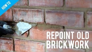 How to repoint old brickwork [upl. by Rosanne]