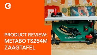 Product Review Metabo TS254M Zaagtafel  Gereedschapcentrum [upl. by Niatsirt46]