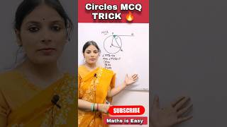 Circles Class 10  Important Questions Circles MCQ Trick Circle youtubeshorts shorts [upl. by Aseeral821]