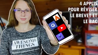 4 APPLIS POUR RÉVISER LE BREVET ET LE BAC  Noémie [upl. by Keraj]