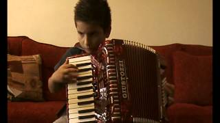 quotANDREAquot musica di G MIRIZZI  Andrea Belfiore di 7 anni alla fisarmonica accordion acordeao [upl. by Klute]