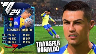 TRANSFERRING RONALDO TO REAL MADRID  PLAYER CAREER EA FC 24 [upl. by Wengert]