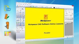 Richpeace CAD Software Online LessonsTip of the dayParallel tool V10 [upl. by Dellora]