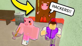 Roblox Piggy but i teach youtubers how to hack [upl. by Eiuqram]