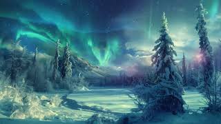 Blustery Blizzard amp Snow Whispers  Northern Lights  Relieve Anxiety amp Depression [upl. by Weiler64]