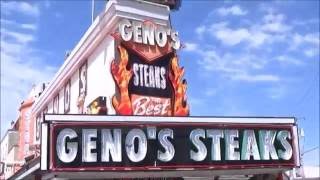 Pats vs Genos Steaks in South Philadelphia Where Rocky Was Filmed [upl. by Nayd]