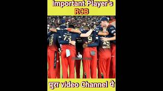 RCB के important players 2023 rcb2023squad rcb rcbmaxwell [upl. by Cranford601]