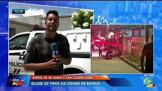 Cidade em Ação  Jovem de 20 anos é executado com quase 20 tiros na cidade de Bayeux [upl. by Goto656]