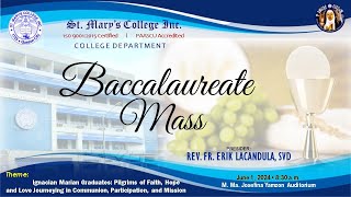 19th GRADUATION RITES BACCALAUREATE MASS SY 20232024 [upl. by Krebs]