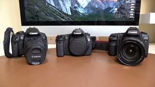 Canon EOS 700D T5i vs 60D vs 5D MkII  Comparativa [upl. by Mikkel]