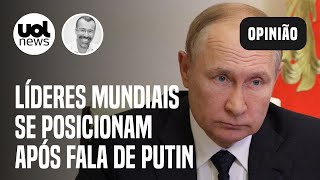 Após ameaça nuclear de Putin líderes mundiais reagem ao pronunciamento China pede diálogo  Jamil [upl. by Nohsed548]