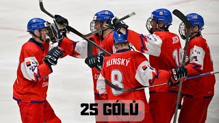 VŠECHNY GÓLY ČESKA NA HLINKA GRETZKY CUPU 2023 [upl. by Hailee]