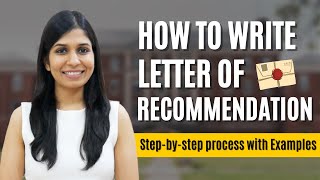 How to write LOR for studying abroad  Letter of Recommendation Writing Tips [upl. by Nixon824]