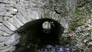 Exploring the Afon Conwy tunnel under the old bridge at Middle Mill Northop Flintshire Cymru Wales [upl. by Annais]