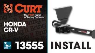 Trailer hitch Install CURT 13555 on Honda CRV [upl. by Jasmin]