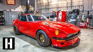 Crazy Clean Garage Build SR20 Powered Chasing Js 240z [upl. by Einniw964]