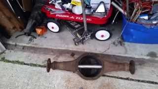 Shortened ford 9 inch rear end for subaru 360 v8 [upl. by Alansen396]