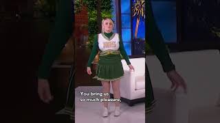 RebelWilson performs a special cheer for Ellen ellen shorts [upl. by Jovia]