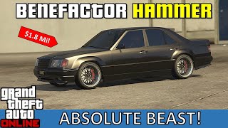 Benefactor Vorschlaghammer AMG Hammer Best Customization amp Review  GTA 5 Online gta gtaonline [upl. by Chuipek]