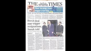 EDUQAS ALevel Media Studies Component 1  Newspapers The Times complete edition [upl. by Yremrej]