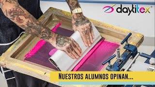 Curso de Serigrafía Textil Profesional en Daytitex  En línea y presencial [upl. by Cichocki893]