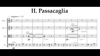 String Quartet  mov 2 Passacaglia 2024  Sibelius Noteperformer Recording [upl. by Loree]