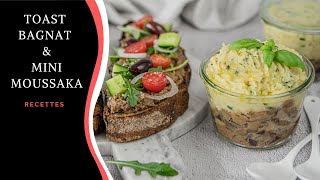 Recette Vegan  Toast Bagnat amp Mini Moussaka [upl. by Amsirp]