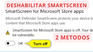 Habilitar o deshabilitar SmartScreen de Microsoft Defender para aplicaciones en Windows 11 [upl. by Jorgenson]