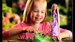 Tangled Rapunzel Hair Braider MATTEL Doll Commercial [upl. by Grantham]