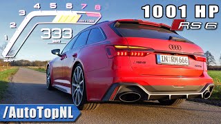 1001HP AUDI RS6 C8 MTM 0333KMH ACCELERATION amp SOUND by AutoTopNL [upl. by Daffodil225]