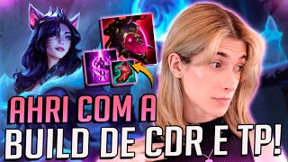 TESTANDO A AHRI DE CDR E TELEPORTE  ZAHRI LEAGUE OF LEGENDS [upl. by Rosenberg]