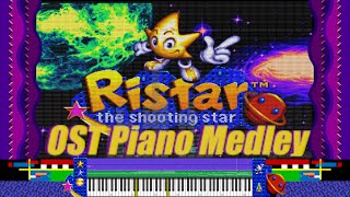 Ristar NonStop Full OST Piano Medley [upl. by Kciredohr]