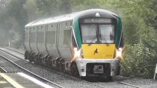 Irish Rail 22000 Class Intercity Train 22136  Monasterevin Station Kildare [upl. by Goldman]