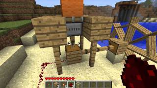 Minecraft 173  Simple T flip flop toggle with BTW mod turntable [upl. by Sahcnip]