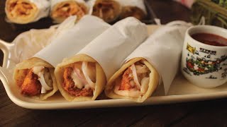 Chicken Garlic Mayo Roll Recipe By Chef Hafsa  Hafsas Kitchen [upl. by Adali914]