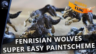 Easy Fenrisian Wolf Paint scheme  Creating The Red Wolves  Warhammer 40k [upl. by Annayak]