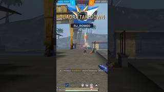 quadra takedown 💥 freefire shortvideo ytshorts viral youtube [upl. by Ailes522]